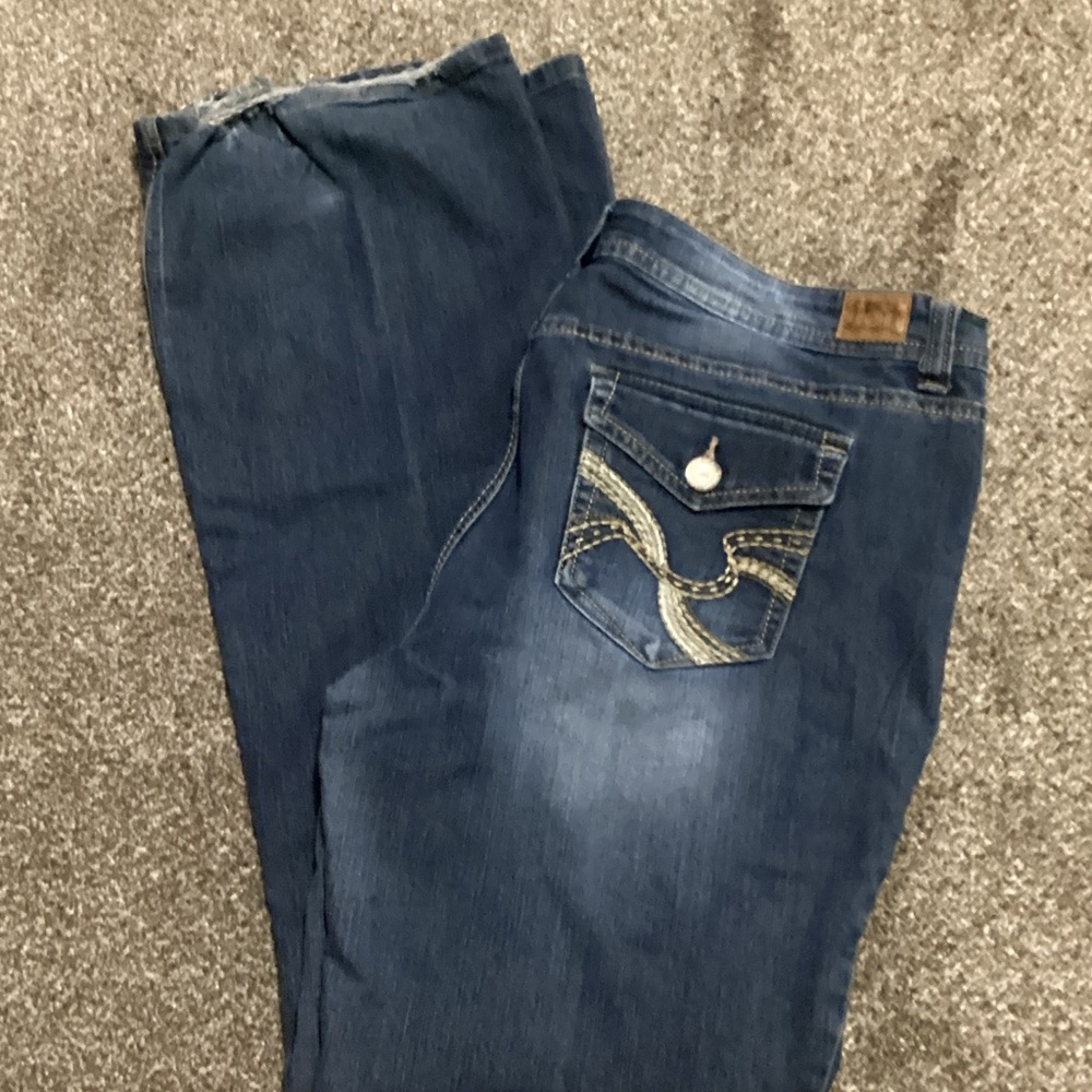 LEI Dark Blue Flare Jeans